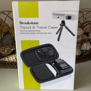 Brookstone Tripod & Travel Case - New in Box, never used/never opened
